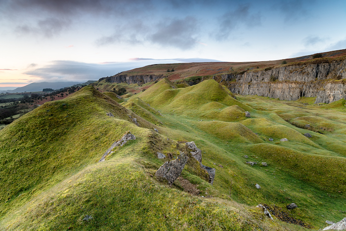 Llangattock Escarpment in the Brecon Beacons