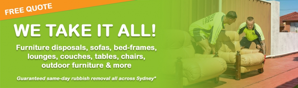 furniture disposal – we take it all furniture removal and disposal