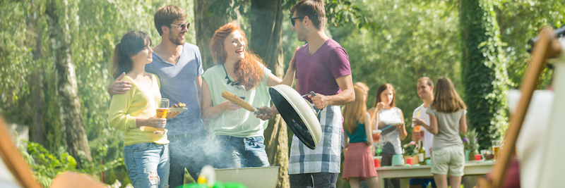 Barbeque in a park