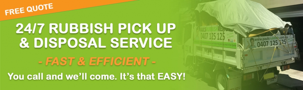 24 Hour Rubbish Disposal Service Banner Gold Coast furniture removal and disposal gold coast