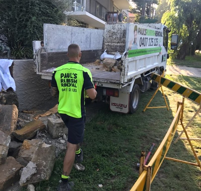 concrete and debris concrete and debris