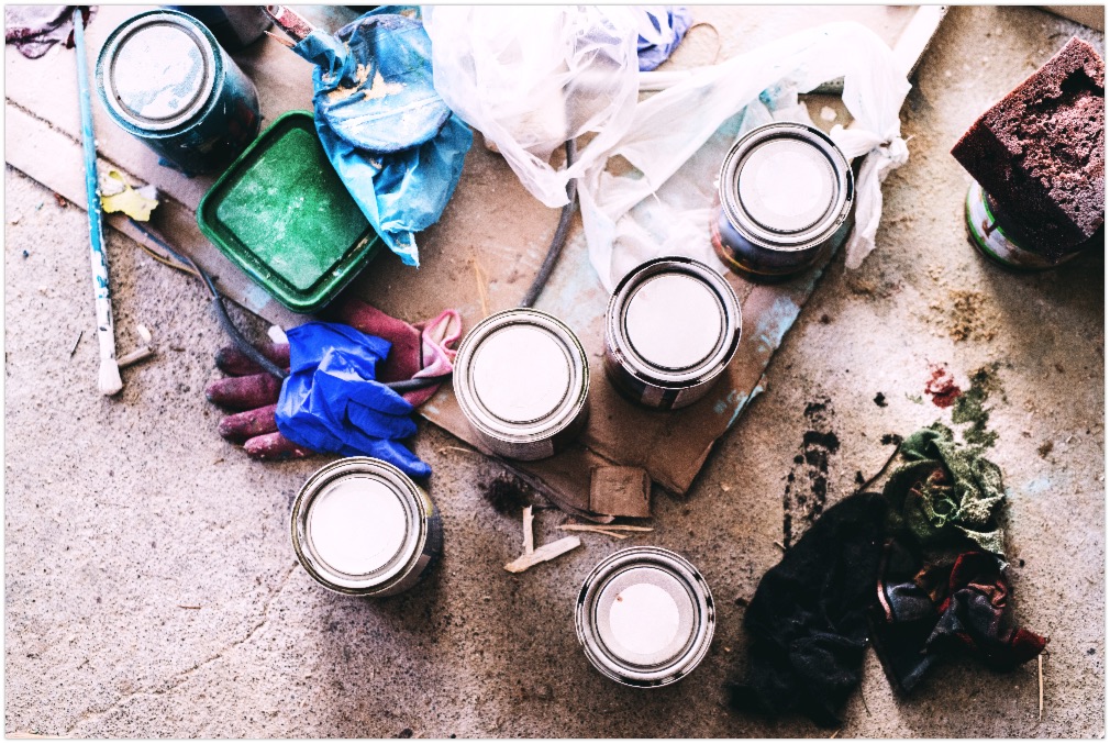 how to dispose of old paint tins