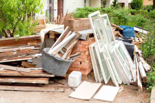 Illegally Dumped Junk on Kerbside